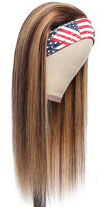 highlight human hair wig headband 