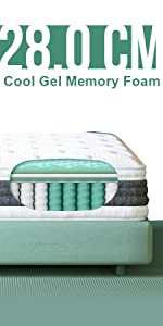 HomyLink Memory Foam Pocket Spring Mattress-BLACKTREE 09