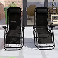 Gravity chair sun lounger