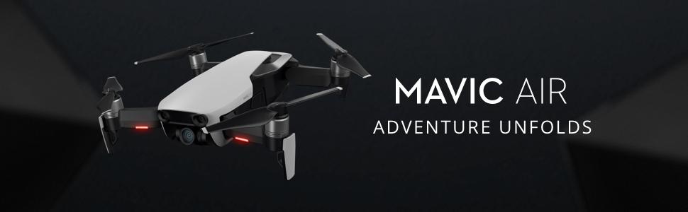 DJI, Mavic Air, drone, fly more combo, 3 axis gimbal, 4k camera, portable, foldable, SmartCapture