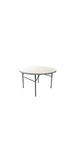 Harbour Housewares Folding Trestle Table 4ft Round