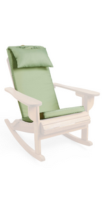 VonHaus Green Adirondack Chair Cushion with Filling. Water resistant UV resistant
