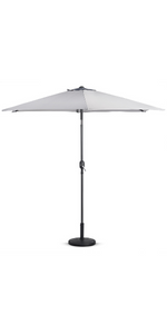 Grey 2.7m Steel Garden Parasol