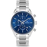 Vincero Luxury Men's Chrono S Wrist Watch - Steel Watch Band - 40mm Chronograph Watch - Japanese Quartz Movement