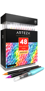 Real Brush Pens -Set of 48