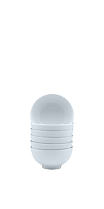 Argon Tableware White Porcelain Rice Dessert Cereal Bowl Crockery