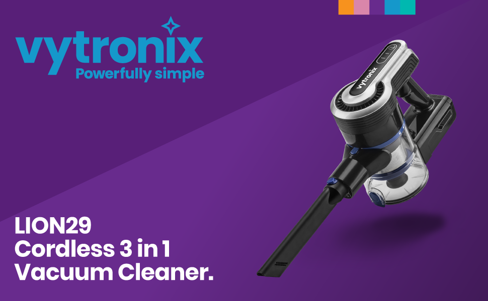 Powerful 29.6v Lithium 3in1 Cordless Upright Handheld Stick Vacuum Cleaner,