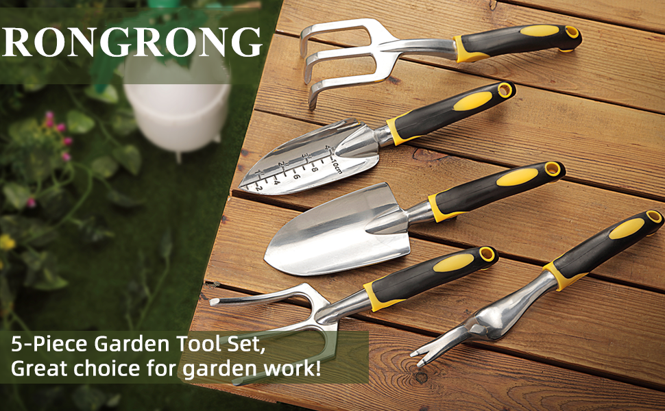 Rongrong 5 pieces garden tool set