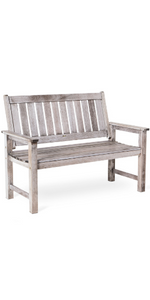 Grey Garden Bench
