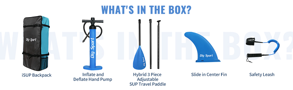 DIG SPORT STAND UP PADDLE BOARD INFLATABLE