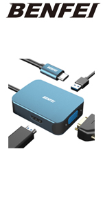 usb c to hdmi vga adapter