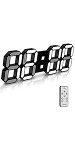 led digital wall clock