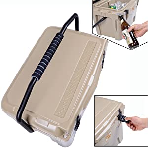 rotomolded cooler chest ice retention portable live bait insulated outdoor camping fishing beach UV