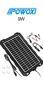 POWOXI 9W Solar Panel