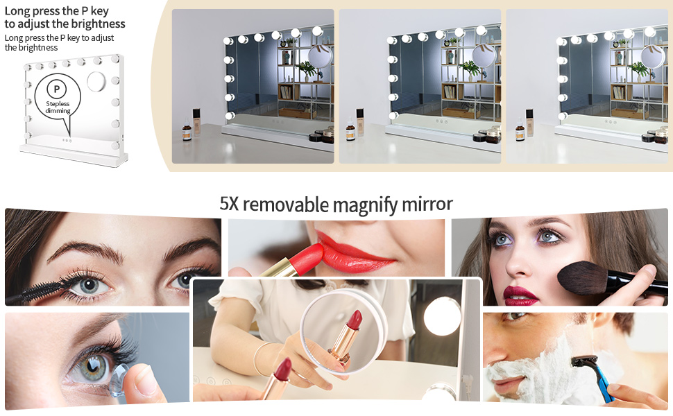 hollywood mirror with lights