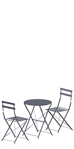 Porto 2 Seater Rattan Set, Dark Grey