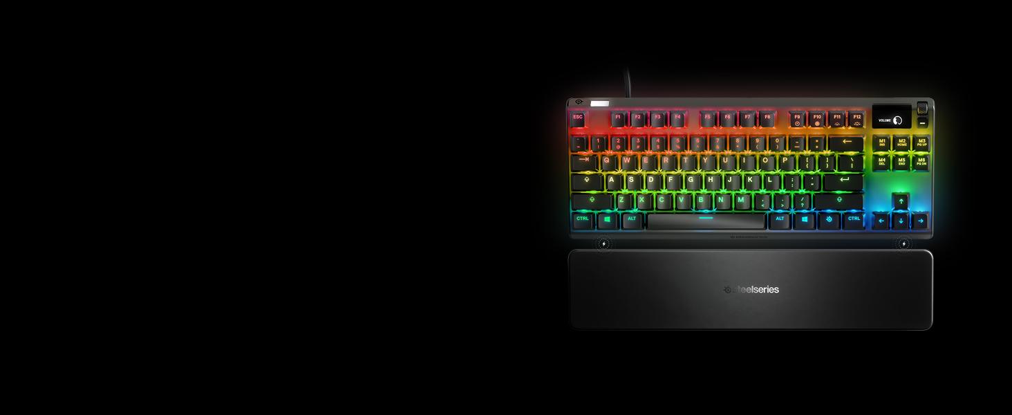SteelSeries Apex 7 TKL - Mechanical Gaming Keyboard â€“ OLED Smart Display