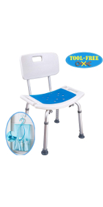 Medokare Shower Chair with Rail
