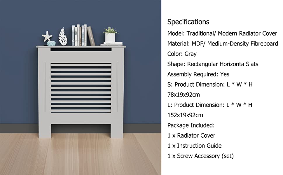 radiator cover gray