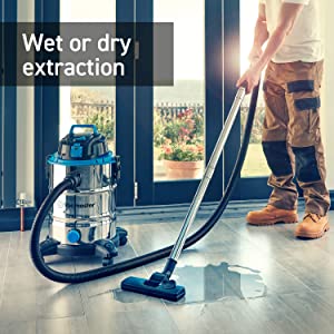 Wet and Dry Vacuum Cleaner with Power Take off Vacmaster Power 30 PTO