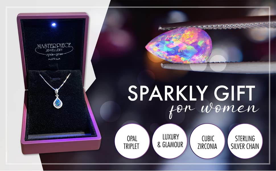 Authentic opals and gems
