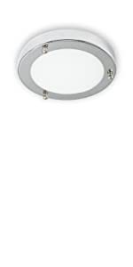 12W chrome small ceiling light glass bathroom LED ceiling light ip44 waterproof bath toilet ceiling