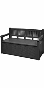 This garden bench with storage makes amazing large log store and it's no mini deck chair unit!