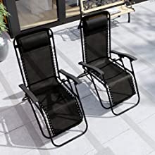 Gravity chair sun lounger
