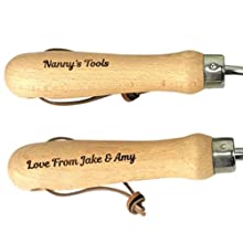 Personalised Garden Tools Engraved Gardening Gift Set Trowel and Fork Set Mums Dads Allotment Gifts