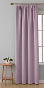 pink curtains