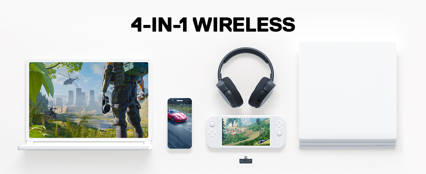 SteelSeries Arctis 1 Wireless, Wireless Gaming Headset, for PC, PS4, Nintendo Switch, Android