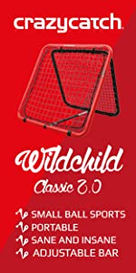 Crazycatch Crazy Catch Wildchild 2.0 Classic Hockey Cricket rebounder rebound net