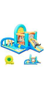 bouncy castle with slide