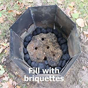 The tree stump that shall be removed with the Stump chimney