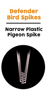 Defender Bird Spikes Narrow Plastic