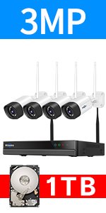 Hiseeu Wireless Security Camera System