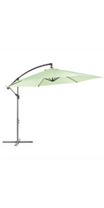 Sage Green 3m Cantilever Overhanging Banana Parasol