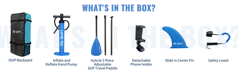 DIG SPORT STAND UP PADDLE BOARD INFLATABLE