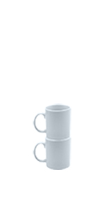 Argon Tableware White Porcelain Coffee Mug Cup Teacup