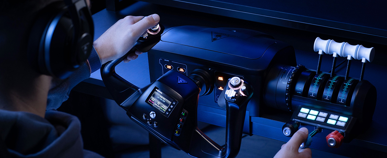 flight stick,flight system,flight sim,microsoft,thrustmaster,hotas,joystick,turtle beach