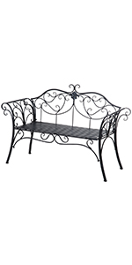 outsunny garden bench