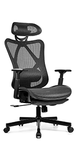 Office chair with footrest