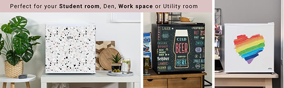 Kuhla table top mini fridges and coolers with creative designs