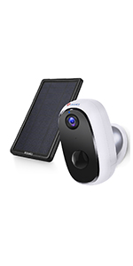 wireless security camera with solar panel