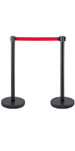 black belt crowd control stanchion