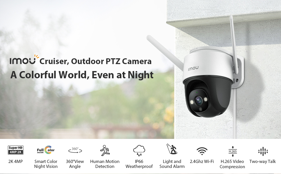 Cruiser 4MP outdoor PTZ camera