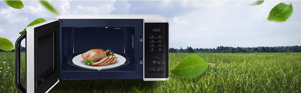 23L Heat Wave Grill Tact and Dial Microwave MG23K3575AW, 2 year warranty