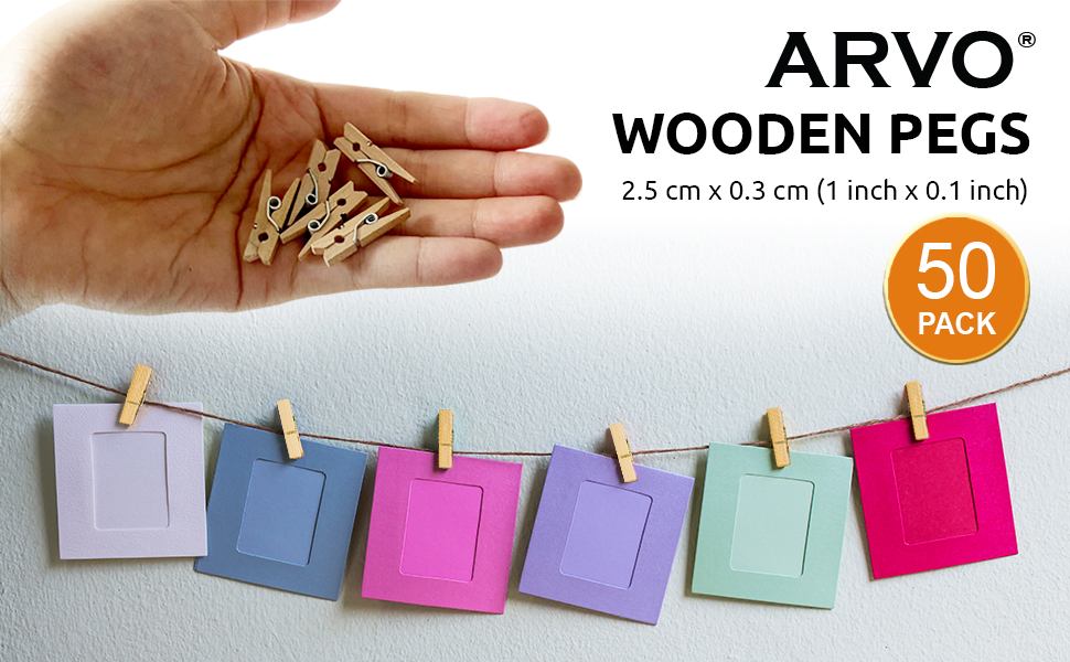 ARVO Mini wooden pegs for arts and crafts