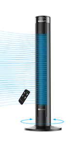 oscillating, tower fan, timer, cool, summer, breeze, remote control