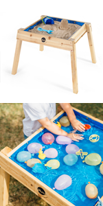 Sandpit;Junior;Children;Kids;Sand;Water;Play;Outdoor;Wooden;Toy